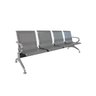 Kit 4 Cadeiras para Escritório Longarina 4 Lugares Aço Inox Dubai - 5