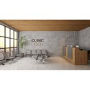 Ver imagem 4 de Kit 6 Cadeiras para Escritório Longarina 4 Lugares Aço Inox Dubai Cinza