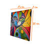 Mini Quadro  Artesanal Decorativo com Gatinho Pintado a Mão 30x25cm - 7