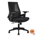 Ver imagem 2 de Kit com 6 Cadeiras Office Diretor Toledo com Braços 3D NR17 Preto Rivatti