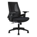 Ver imagem 3 de Kit com 6 Cadeiras Office Diretor Toledo com Braços 3D NR17 Preto Rivatti