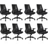 Kit com 8 Cadeiras Office Diretor Toledo com Braços 3D NR17 - 1