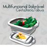 Tábua Escorredor Em Silicone Retrátil 3 Em 1 Corte Bacia Multifuncional Cesto Fruta Dobrável Bandeja - 9
