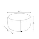 Ver mais imagens de Conjunto Sala de Estar Decorativo Mariele Poltrona Base Giratória em Aço com Puff Couro Marrom Choco