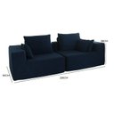 Ver imagem 3 de Sofá Modular 3 Lugares Tecido Bouclé Rute