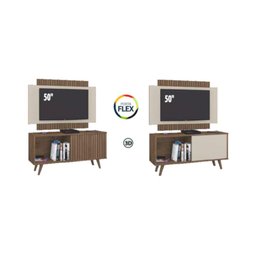 Rack com Painel TV até 50" com Pés Retrô Multimóveis CR45219 - 3