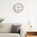 Ver imagem 2 de Relógio Analógico Parede Termômetro Higrômetro Decorativo Design Elegante Ambientes Casa Sala
