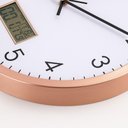Ver imagem 4 de Relógio Analógico Parede Termômetro Higrômetro Decorativo Design Elegante Ambientes Casa Sala
