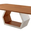 Ver imagem 2 de Mesa para Sala de Jantar Ane Off White com Cinamomo-cinamomo Imbuia