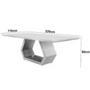 Ver imagem 5 de Mesa para Sala de Jantar Ane Off White com Cinamomo-cinamomo Imbuia