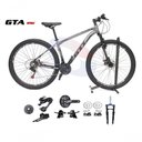 Ver imagem 1 de Bicicleta Aro 29 Gti Roma Kit 2x9 Gta Sunrun Freio Disco K7 11/36 Pedivela 24/38d Garfo com Trava -