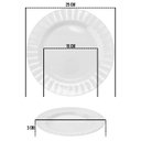 Ver imagem 2 de Kit 6 Prato Fundo Redondo 25cm Melamina Linha Vitalle Branco