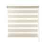 Persiana Zebra Rolo Dupla 160x160 Bege Linho - 2