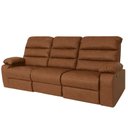 Ver imagem 6 de Poltrona do Papai Reclinável Cinema 3 Lugares 233cm Manila K01 Couríssimo Camel - Lyam Decor