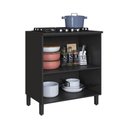 Ver imagem 2 de Balcão de Cozinha 80 Cm Diamante 2 Portas Chumbo/titanio - Indékes