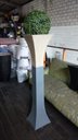 Ver imagem 1 de Vaso Planta Pilar Suporte Torre 140x30 Trapézio Polietileno BGPLASTICOS V21 AMARELO GIRASSOL 007