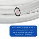 Ver imagem 3 de Mangueira Cristal Flexível em Pvc Transparente 3/8" X 1mm Uso em Indústria Agricultura Doméstico Ofi