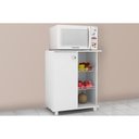 Ver imagem 1 de Balcão de Cozinha Fruteira Bf3205 C/ 1 Porta e 2 Cestos 60cm Branco - Tecno Mobili