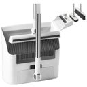 Ver imagem 6 de Vassoura Dobrável Inox Pá Coletora Articulada e Cabo Retrátil – Kit Limpeza Profissional