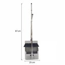 Ver imagem 4 de Vassoura Dobrável Inox Pá Coletora Articulada e Cabo Retrátil – Kit Limpeza Profissional