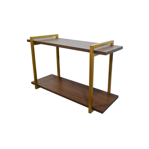 Nicho DUPLO metalon 70X20 AMAD ESCURO/DOURADO  METALICO 02