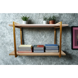 Nicho DUPLO metalon 70X20 AMAD ESCURO/DOURADO  METALICO 02 - 4
