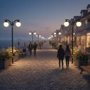 Ver imagem 5 de Poste Luminária Preto em Alumínio sem Globo para Jardim Global Dital