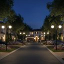 Ver imagem 4 de Poste Luminária Preto em Alumínio sem Globo para Jardim Global Dital
