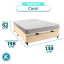 Ver imagem 3 de Cama Box Bau Blindado Casal + Colchão D23 D23 Inducol