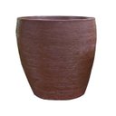 Ver imagem 1 de Vaso Planta 50x50 Oval Moderno Polietileno - FERRUGEM 017