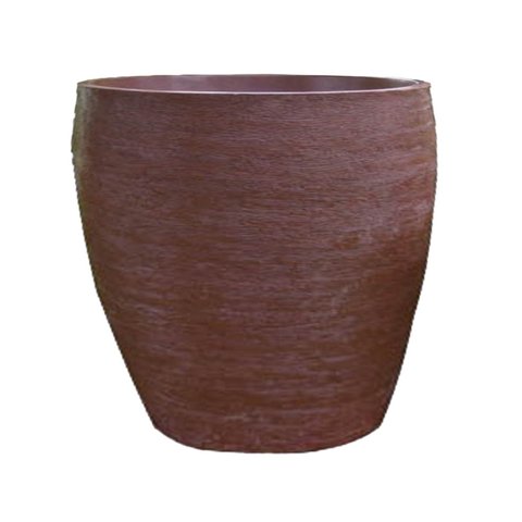 Vaso Planta 50x50 Oval Moderno Polietileno - FERRUGEM 017