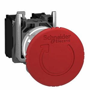 Botão Comando Emergência 22mm 2nf Xb4bs8444 Schneider