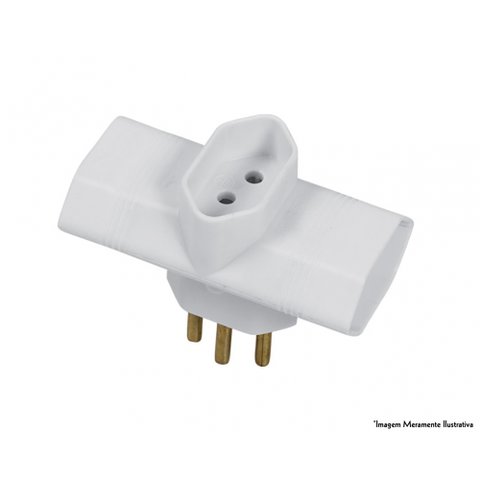 Benjamim Pluzie 3 Saidas 2p 10a 250v Br 9264