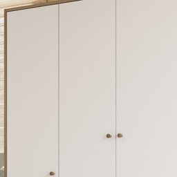 Guarda Roupa Infantil 3 Portas Aft004 Aveiro Oak Branco Comm - 6