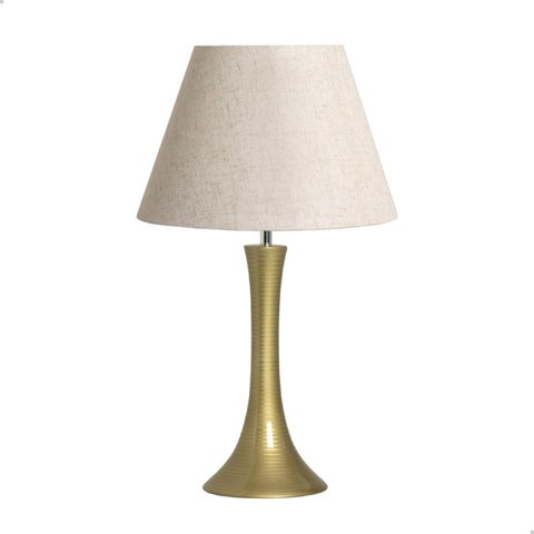 Abajur Dourado Grande para Decoração de Sala Paris com Cúpula