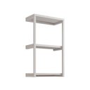 Ver imagem 2 de Nicho De Parede Industrial 3 Prateleiras Milão - Branco