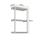 Ver imagem 3 de Nicho De Parede Industrial 3 Prateleiras Milão - Branco