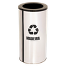 Lixeira Coleta Seletiva Aro 20l de Aço Inox: Cinza - 6