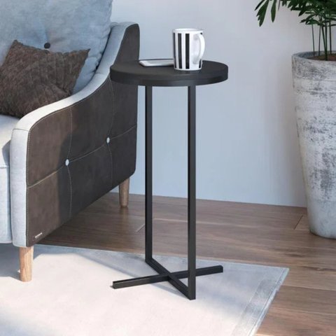 Mesa Redonda Volpi Alta - Artesano COMPLEMENTOS Preto
