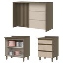 Ver imagem 6 de Kit Ilha Gourmet Connect com Balcões 80cm e 60cm Duna-Cristal Móveis Henn Duna-Cristal