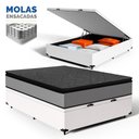 Ver imagem 4 de Cama Box Baú com Colchão de Molas Ensacadas Pillow Top Umaflex Vitta Casal 138cm
