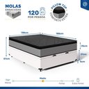 Ver imagem 5 de Cama Box Baú com Colchão de Molas Ensacadas Pillow Top Umaflex Vitta Casal 138cm