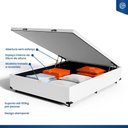 Ver imagem 7 de Cama Box Baú com Colchão de Molas Ensacadas Pillow Top Umaflex Vitta Casal 138cm