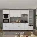 Ver imagem 2 de Cozinha Modulada Cristal 320 Cm Conjunto Provençal Completo Cor:branco com Ébano