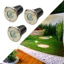 Ver imagem 1 de Kit 3 Balizadores Led Cob 3w Ip66 Bivolt Spot Luz Branco Quente de Embutir em Trilhas Piso Chão Gram