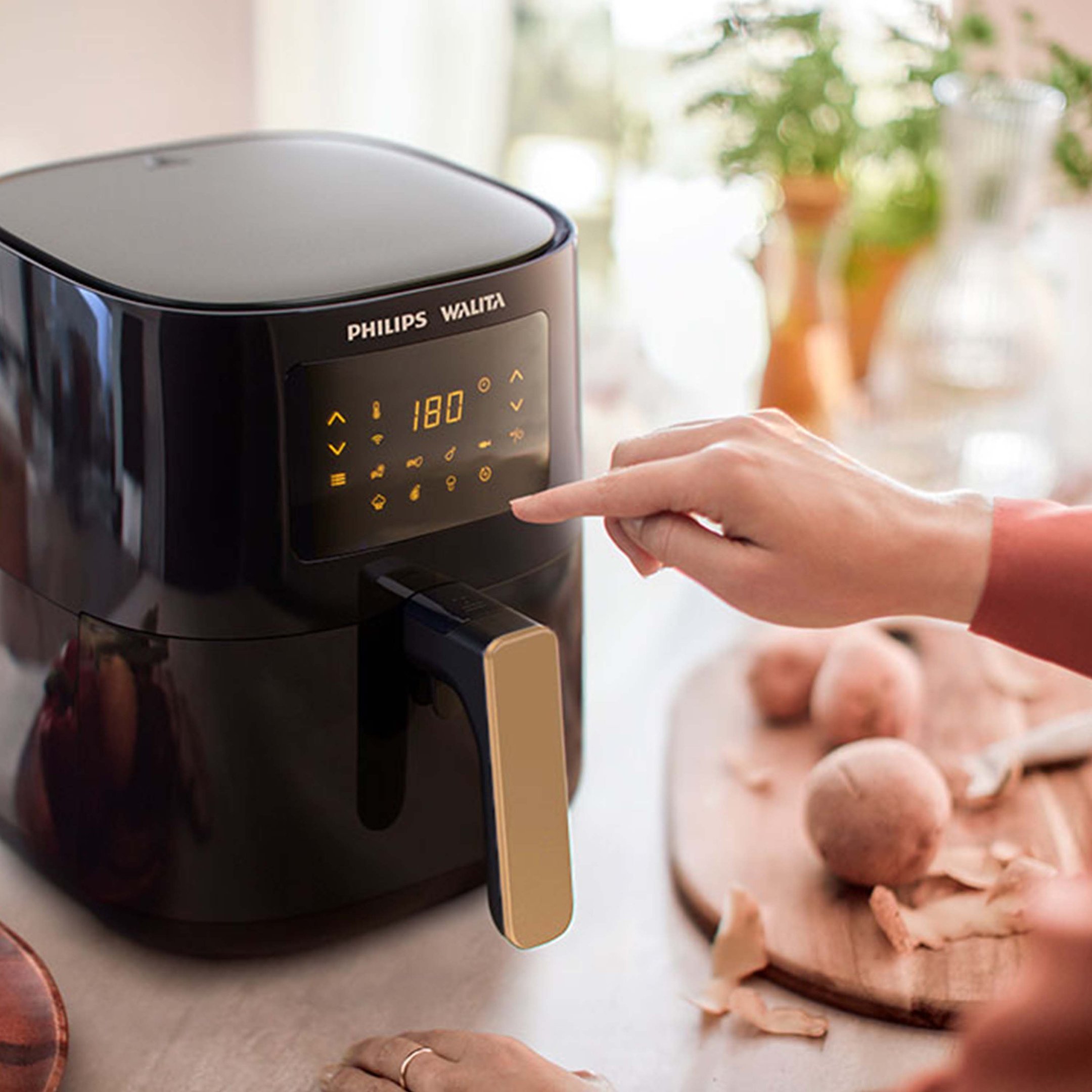 Fritadeira Elétrica Airfryer High Connect Gold Philips Walita | 127V - 2