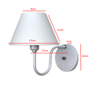 Ver imagem 2 de Arandela Colonial Americana Cúpula Plástico 2 Unidades - Soquete E-27 – Abf Luminárias:branco
