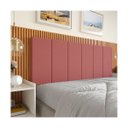Ver imagem 4 de Cabeceira Cama de Casal Queen 1.60 Lisa - Gt Magazine:rosa