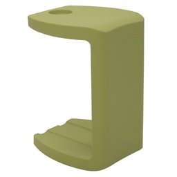 Banco Apoio Vira em Polietileno Verde com Porta Copos - 1