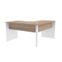 Ver imagem 2 de Mesa em L para Escritório 125x125 Pandin P25 - Naturalle/Branco
